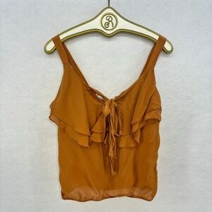 Old Navy Ruffle Tie Front Tank Top Sleeveless‎ Blouse Casual Summer Women's XS
